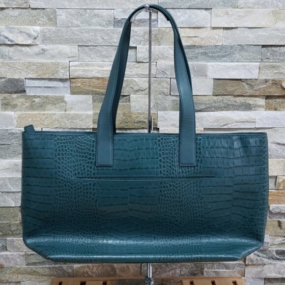 Nordstrom Celia Croc Embossed Leather Tote - Picture 6 of 6